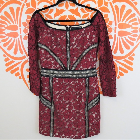Endless Rose Dresses & Skirts - Endless Rose Red & Black Lace Fitted Dress L